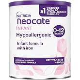 Nutricia Neocate Infant - Food Allergy Relief Hypoallergenic Baby Formula with Amino Acids - Well-Tolerated &amp; Supports Normal Growth - Dairy-Free Infant Formula with DHA, ARA - 0-12 months - 14.1 oz