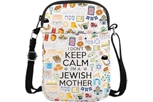 TGBJE Jewish Mama Crossbody Bag Bible Mom Gift Jewish Festival Gifts Religious Baptism Grocery Bag