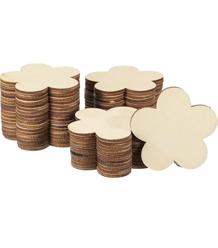 Acrux7 Lot de 100 tranches de bois rondes pour ornements, 6 à 7 cm Acrux7 Lot de 100 tranches de bois rondes pour ornements, 6 à 7 cm