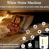 Biseoamz Night Light Bluetooth Speaker White Noise Alarm Clock Lamp view 2