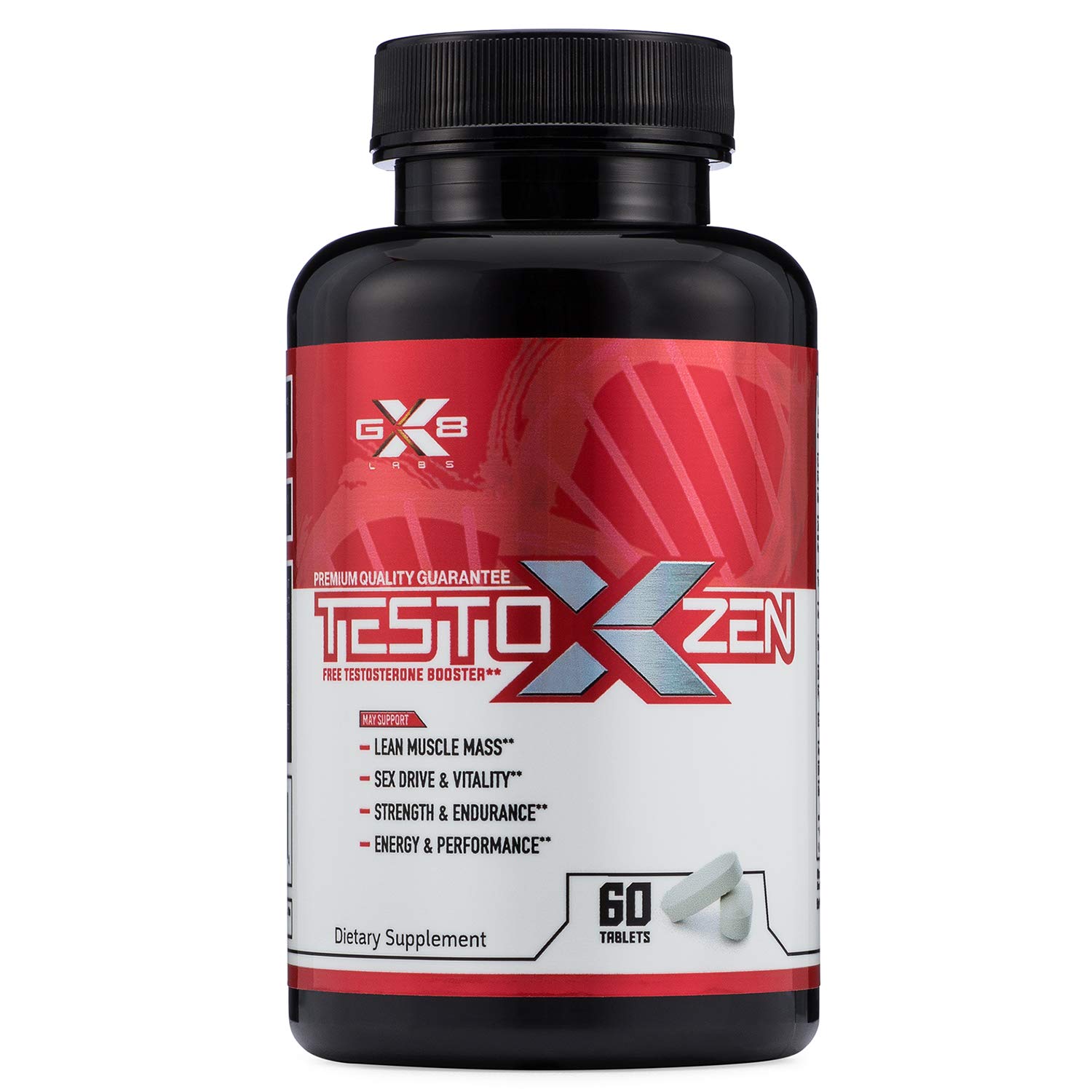 GX8 Labs Testoxzen Testosterone Booster with Estrogen Blocker for Men