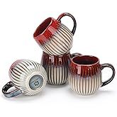 CosyCorner Ceramic Coffee Mugs Set, 17 oz Large Coffee Cups for Home and Office, Ceramic Cup for Coffee & Tea(A×4 pcs)