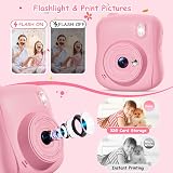 Hangrui Kids Camera Instant Print 14MP 1080P 32GB Card view 6