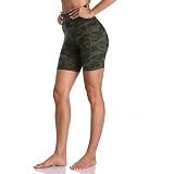 High Waist Print Workout Yoga Shorts 