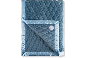 Dreamland Baby 4lb Weighted Blanket for Kids. Breathable Dual Fabrics with Minky Cooling Side & Cozy Microfleece on Reverse. Mom-Owned US Business, Premium Materials (Ocean Blue)
