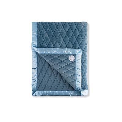 Dreamland Baby 4lb Weighted Blanket for Kids. Breathable Dual Fabrics with Minky Cooling Side & Cozy Microfleece on Reverse. Mom-Owned US Business, Premium Materials (Ocean Blue)