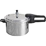 IMUSA USA A417-80801W Stovetop Aluminum Pressure Cooker 7.0-Quart,Silver