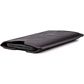 Dockem Executive Sleeve for iPhone 12-17 Pro Max, 14-16 Plus (6.7/6.9 inch) – Slightly Padded Vegan Leather w/Microfiber Lining - Slim Slip-on Case [Dark Brown]