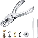 lzijun 360PCS Leather Rivets Kit with Hole Punch Pliers & Tools - 4 Colors view 3