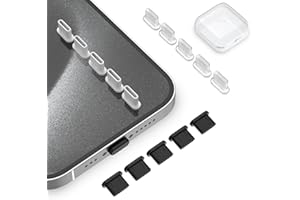 IMANGOO Anti Dust USB C Plug Cover for iPhone 16 15 Pro Max, Silicone Type C Charging Port Caps Charger Protector for Samsung Galaxy S24 Ultra S23 FE S22 S21 S20 iPad Air Mini MacBook Google Pixel 15 Pack