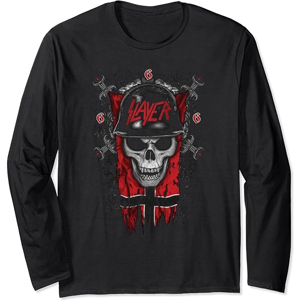Amazon.com: Slayer – God Hates Us All Cross Long Sleeve T