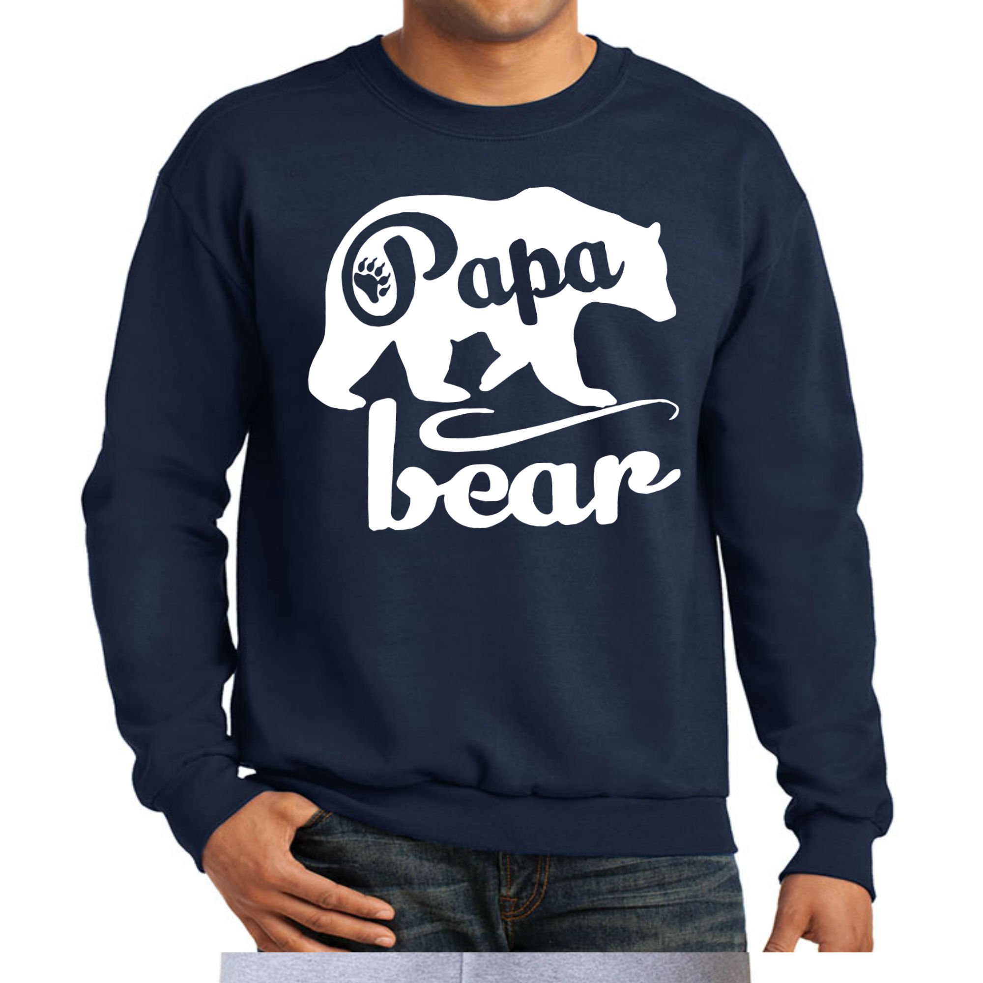 Papa Bear Crewneck Father's Day Shirt Father Day Gift