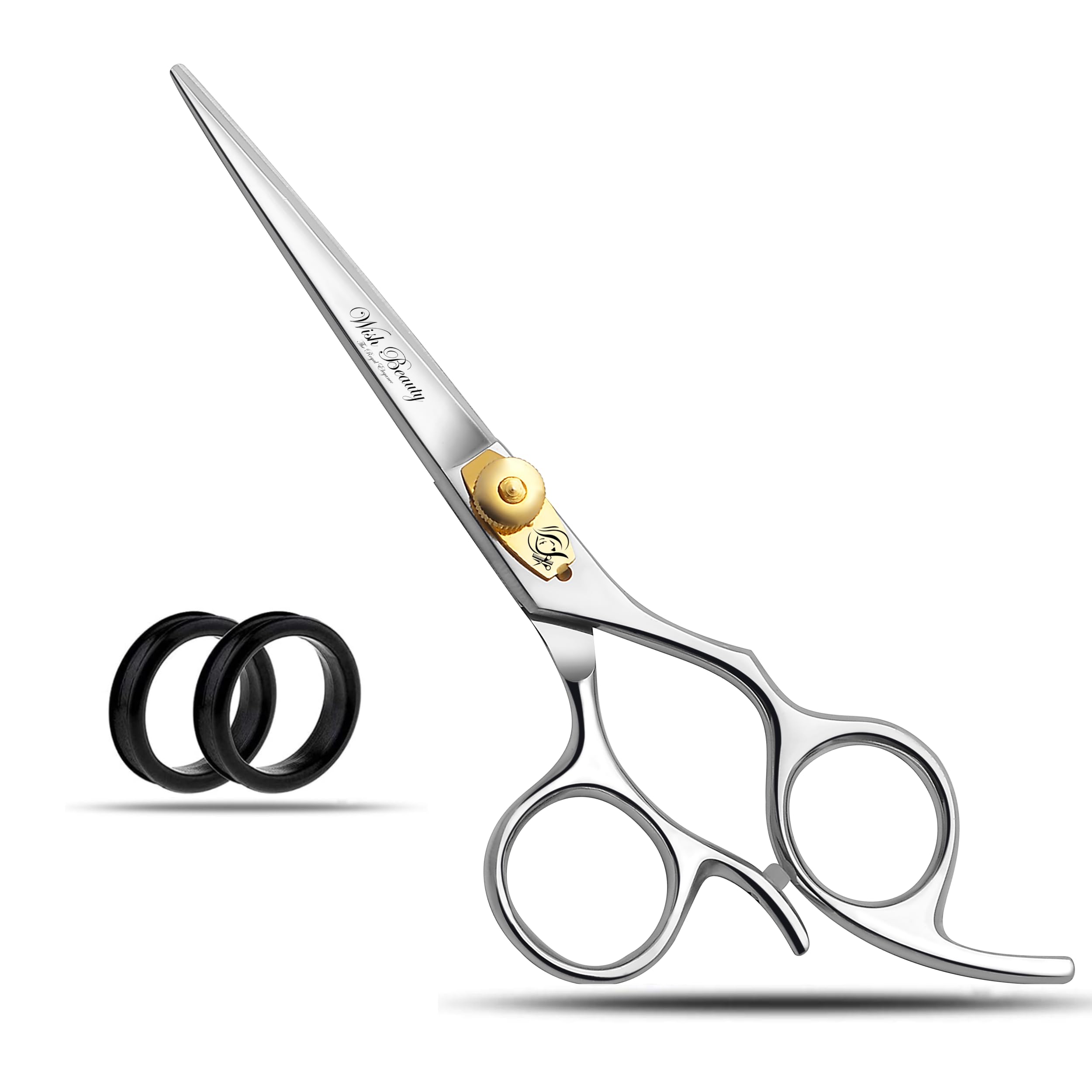 Hair Cutting Scissors Haircut Shears Professional Barber Hair Trimming Razor Edge Scissor Japanese Stainless Steel 6.5 inch for Hairdressing, Home Salon