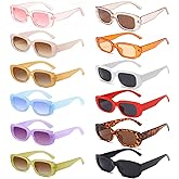 YQVIE Rectangle Sunglasses Bulk for Women Men Colorful Glasses for Bachelorette Party