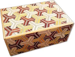 Patrón hexagonal 4 sol 12 paso japonés Puzzle caja (con ...