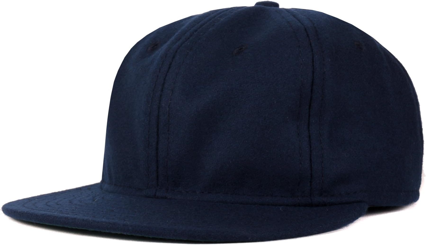 6 Panel Cap In Navy Wool