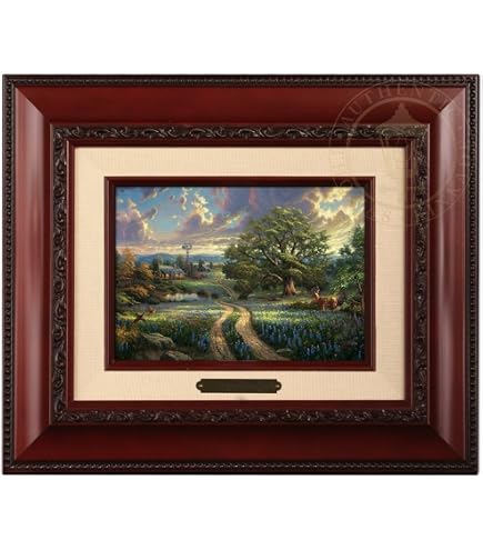 Amazon.com: Thomas Kinkade A Peaceful Retreat Brushwork (Burl
