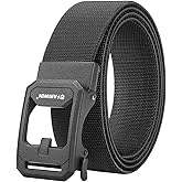 FAIRWIN Men's Ratchet Belt, Nylon Web Golf & Work Belts with Quick-Release Automatic Buckle, Adjustable Casual Belt for Jeans
