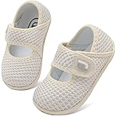 JOINFREE Toddler Shoes Boys Girls Walking Lightweight Wide Barefoot Slip On Sneakers Mary Jane School Shoe Breathable Flexible