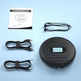 Arafuna Portable CD Player with Dual Speakers Rechargeable Anti-Skip Backlit view 8