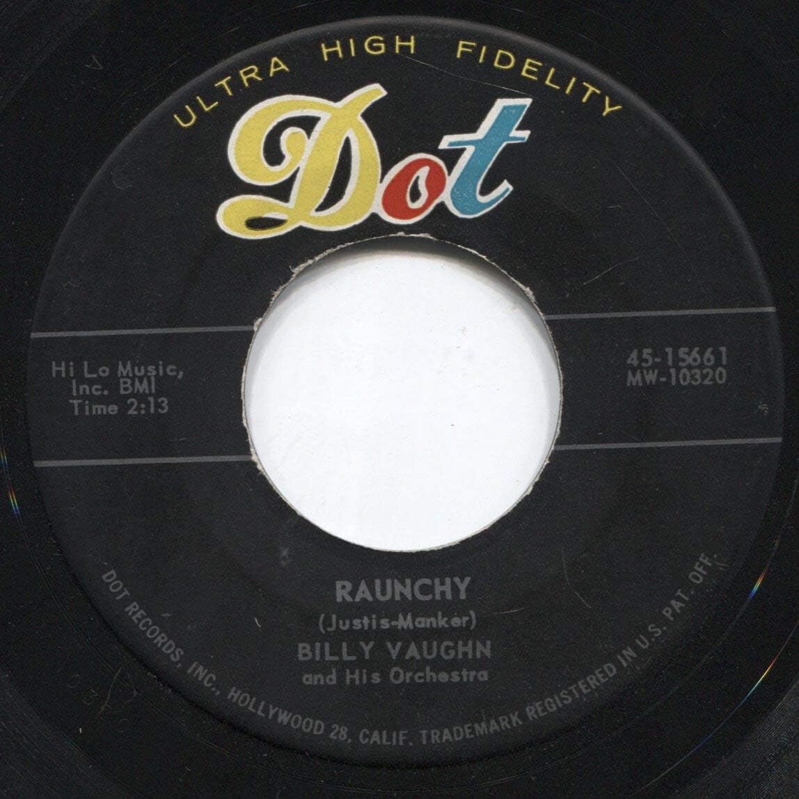 Billy Vaughn: Sail Along Silvery Moon/Raunchy - 45 rpm Vinyl Record