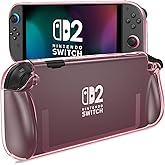 ProCase Protective Cover for Nintendo Switch 2 2025, Case with Ergonomic Grip, Shell for Switch 2, Soft TPU Protector Accessories, Anti-Scratch, Easy to Install -Transparent Pink
