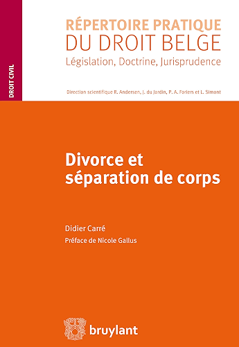 Download Divorce et séparation de corps (Répertoire pratique du droit belge) PDF