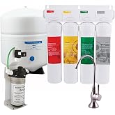 Watts Premier RO Zero Pure Plus VOC 4-Stage RO System Brushed Nickel | ZeroWaste Pump Includes Sediment Carbon Pre-Filter VOC Filter 50 GPD Membrane 3-Gallon Tank Requires 110 Volts Outlet