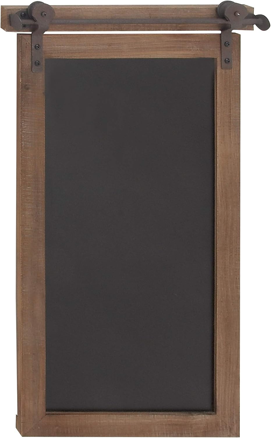 Deco 79 84252 Rectangular Wood and Metal Chalkboard, 16x2x28, Brown/Black: Home & Kitchen