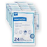 Medline Standard Instant Cold Packs, Single-Use, 6 Inches x 9 Inches, Economical, Activates Instantly, Case of 24 Each