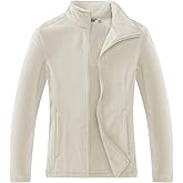 Outdoor Ventures Women's Lightweight Warm Zip Up Long-Sleeve Soft Polar Fleece Jacket for Fall Winter
