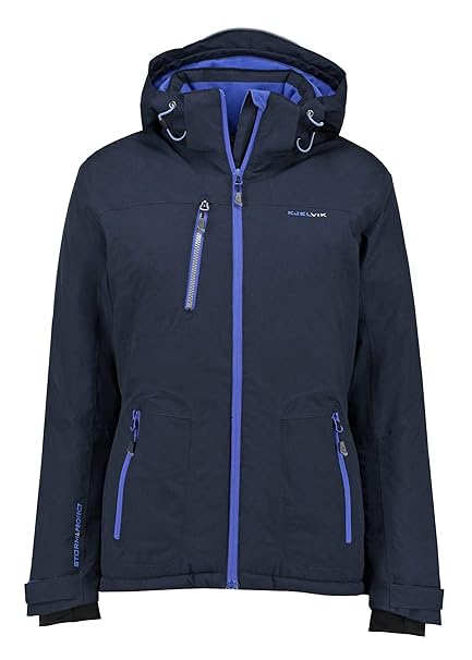 Kjelvik Damen Winterjacke Outdoorjacke Navy Poly-Down wasserdicht warm