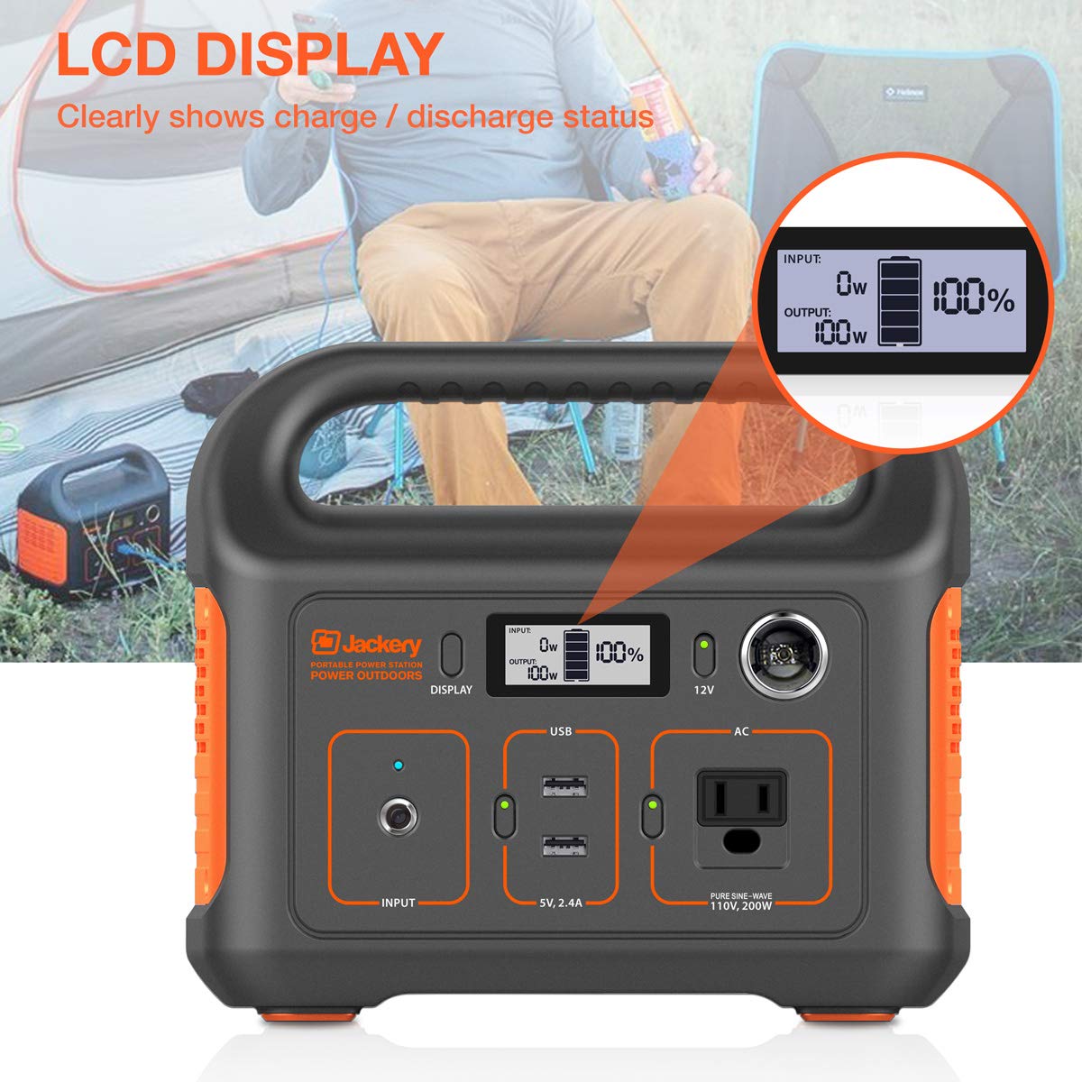 Jackery Portable Power Station Explorer 240, 240Wh Backup Lithium