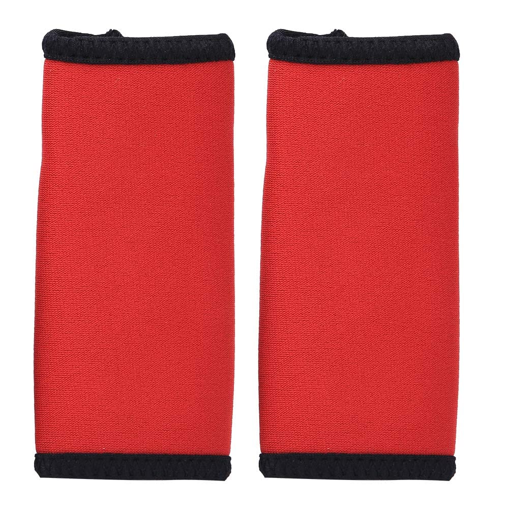 Alomejor 2PCS Kayak Paddle Grips Neoprene Non-Slip Paddle Grips Prevent Blisters and Callus for Canoe Boat Kayak Water Sports (Red)