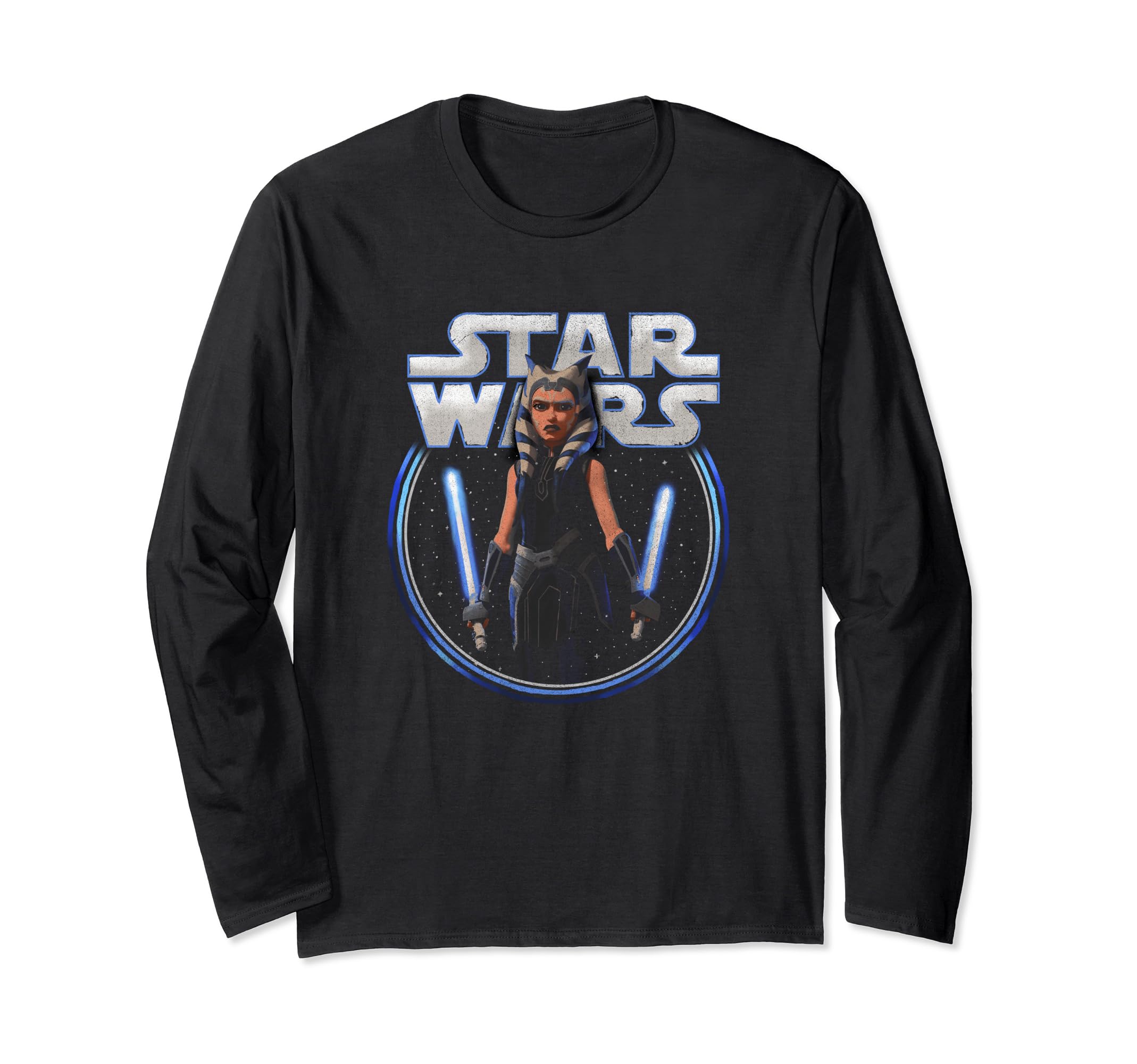Star Wars: The Clone Wars Ahsoka Dual Wield Portrait Long Sleeve T-Shirt