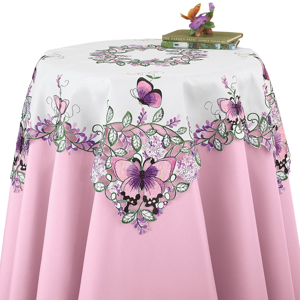 Best 60′ lavender crochet table runner