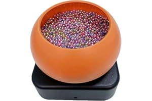 Electric Bead Spinner for Jewelry Making Adjustable Speed USB Powered Forward Reverse Control Clay Bead Spinner Orange Plasti
