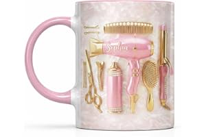 Style is A Way, Personalized Custom Accent Mug, Gift for Hairstylists, Custom Name Hairdresser Barber Coffee Cup, Beauty Salo