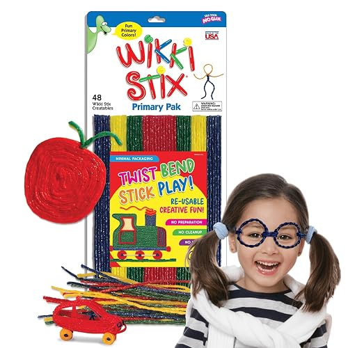 Arts & Crafts for Kids with Wikki Stix Primary Park of 48 Reusable ...