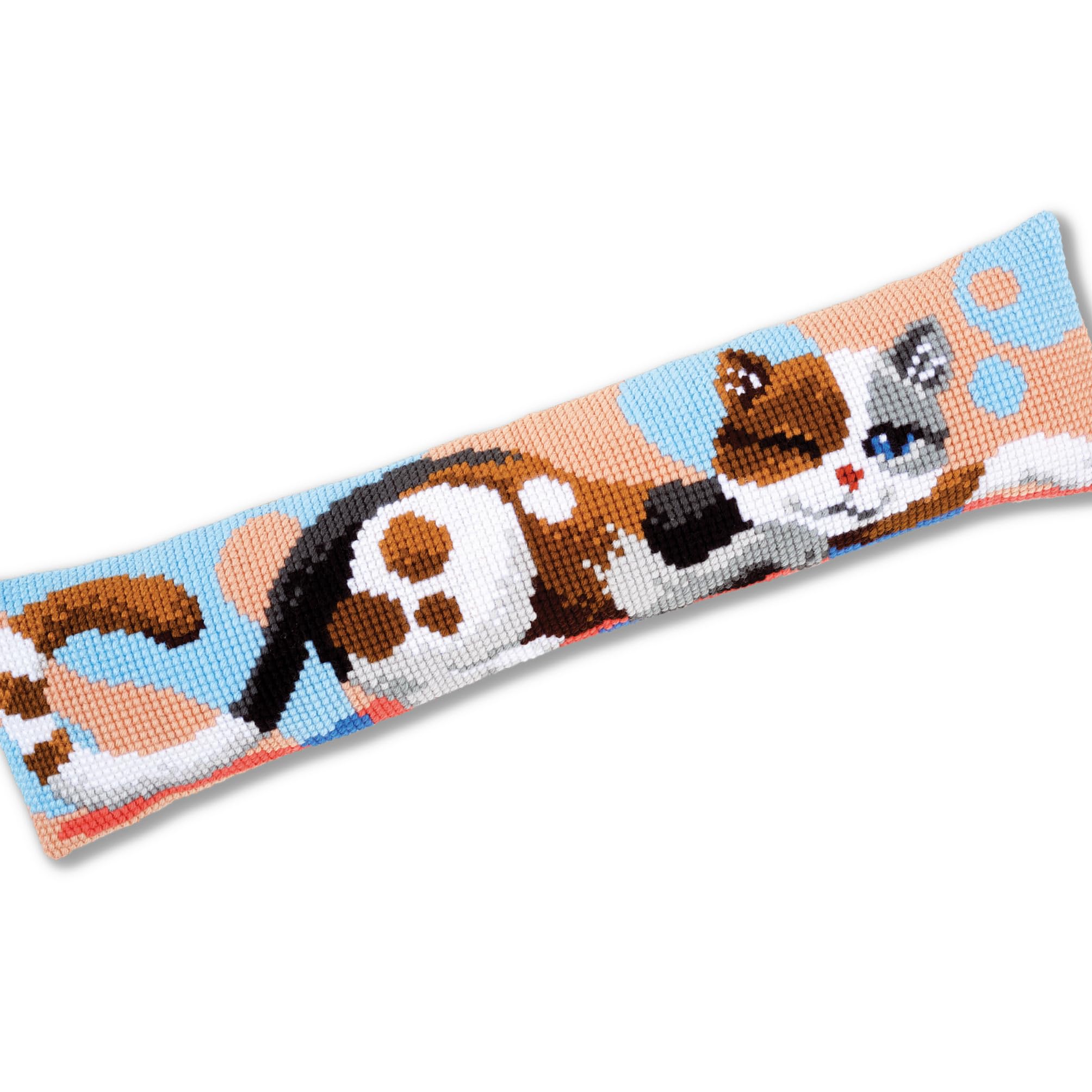 Vervaco Cross Stitch: Draught Stopper: Cat, COTTON, NA, 80 x 20cm