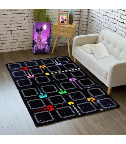 Amazon.com: Classic Arcade Games Rug Retro 90s Arcade Theater