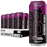 Cellucor C4 Ultimate | Pre Workout Sugar Free Energy Drink | Tri-Stim Experience with 300mg Caffeine + TeaCrine + Dynamine | Atomic Grape | 16oz (Pack of 12)