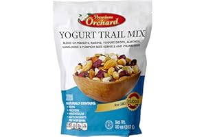 YOGURT TRAIL MIX BY PREMIUM ORCHARD - Seeds, Yogurt, Fruit and Nuts Mix - Trail Mix Bulk Blend of Mixed Nuts & Dried Fruit - Healthy Snacks, High Plant Protein, Non-GMO, 20z