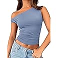 Trendy Queen Womens Off The Shoulder Tops Summer Shirts Going Out Crop Tank Top Y2K T Corset Tube Cute Fashion Outfits
