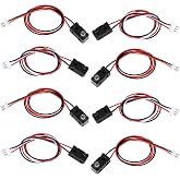 Ransanx 4PCS IR Break Beam Sensor 5MM LEDs Counting Module Split Through-Beam Photoelectric Switch for Apply Relay, K60, PLC, 51 microcontroller, STM32 etc,Cable Length 30cm,Test Distance 1M