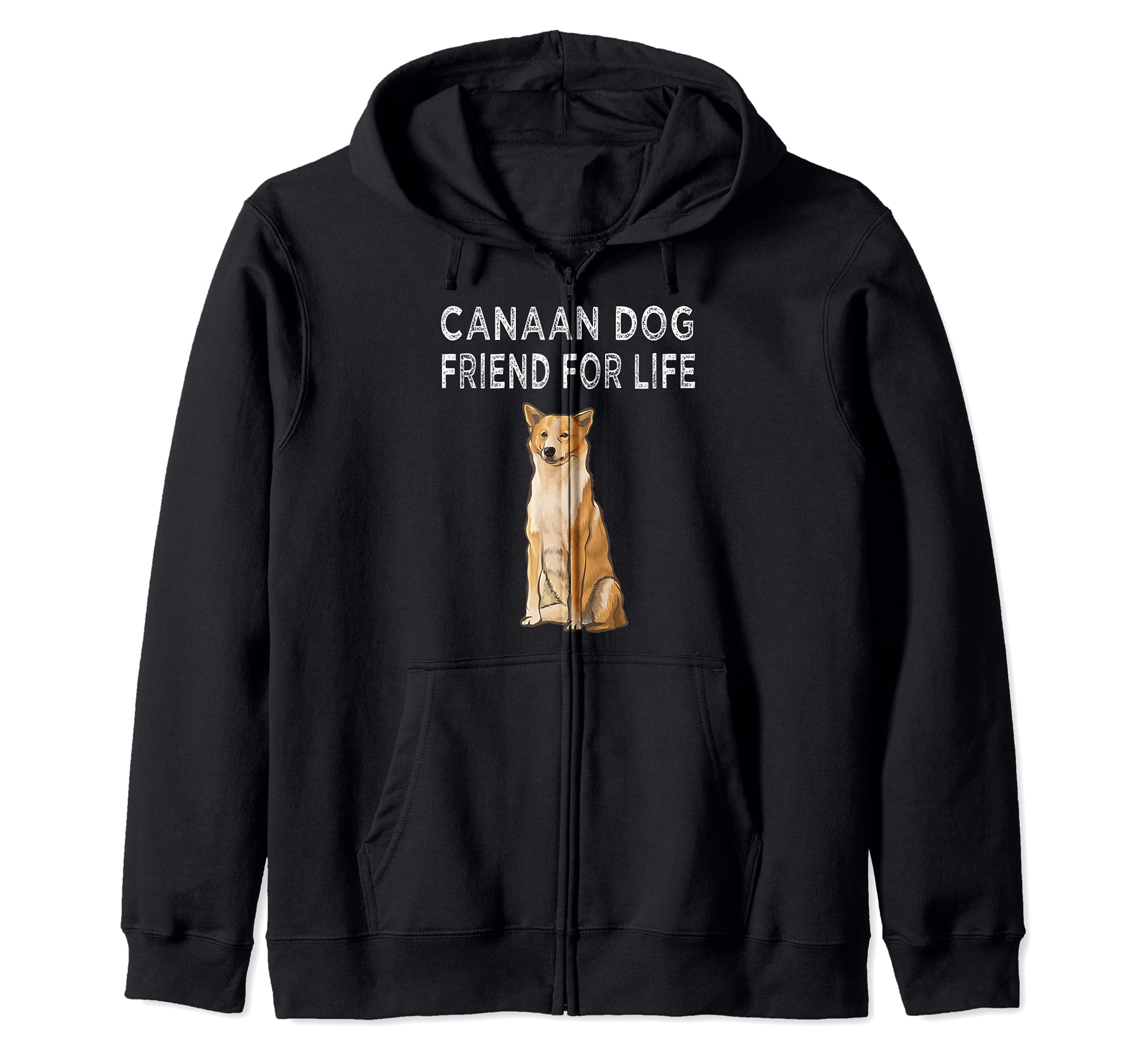 Canaan Dog Friend For Life Dog Lover Friendship Zip Hoodie