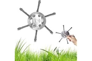 gavosy Steel Wire Trimmer Head, 2025 Universal Steel Wire Grass Trimmer Head, 6 Inch Wire Blade for Lawn Mower, Rust & Moss Removal Tool, Weed Eater, Metal Weed Eater Blade(6 Blades)