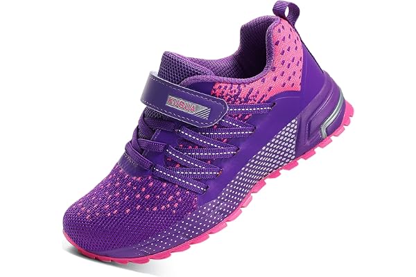 KUBUA Kids Sneakers Lightweight Boys Girls Tennis Shoes | Breathable, Comfortable, Non Slip, Easy to Put On, Running, Walking, Gym, School, Daily Play, Toddler