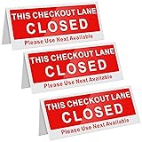 Wenqik 3 Pcs Checkout Closed Desk Sign 9.84 x