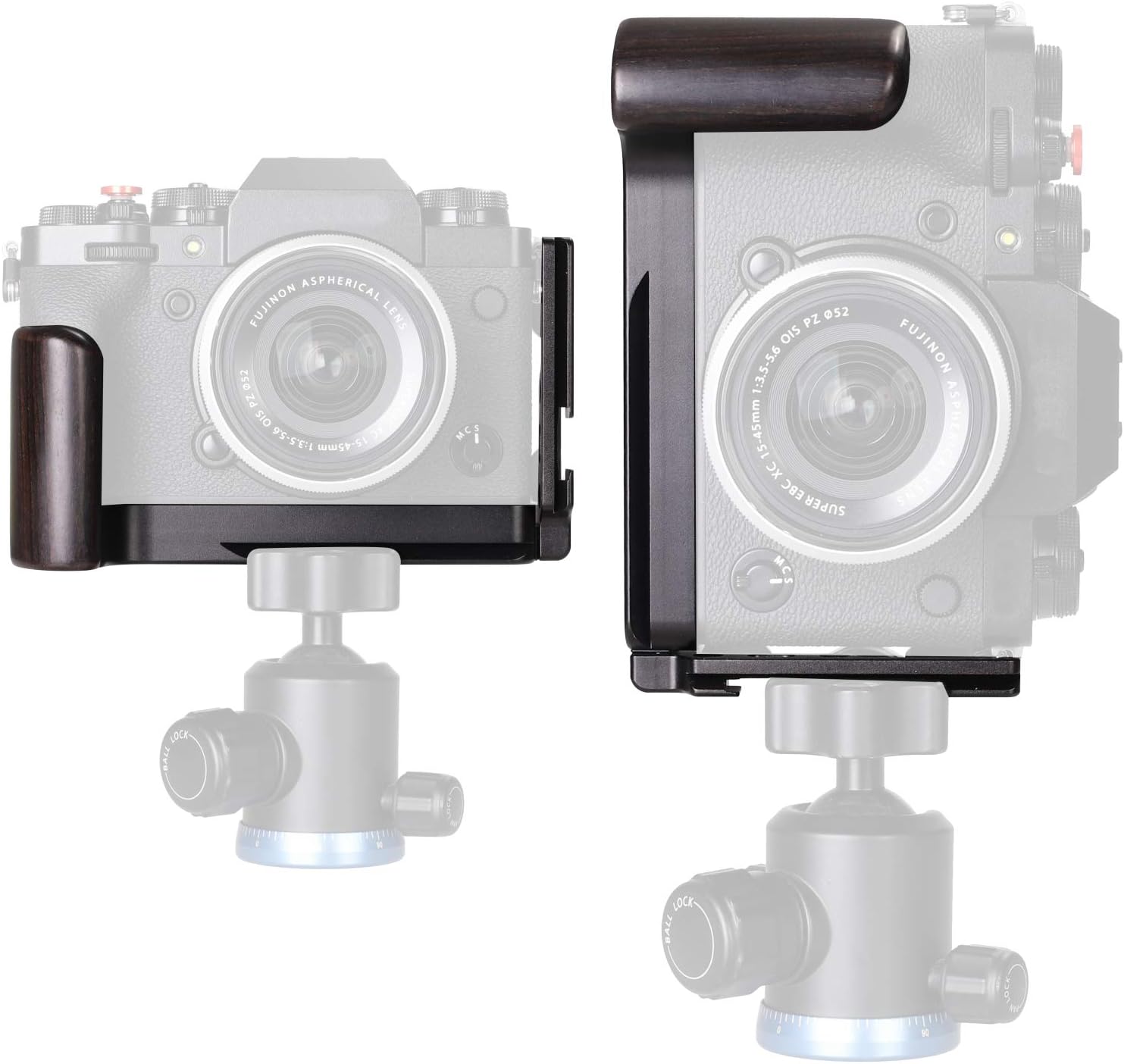WEPOTO XT4-BL Hand Grip Quick Release Plate L Bracket QR Plate Compatible with Fujifilm X-T4 Camera -Aluminium Ebony - Image 4